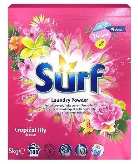 Surf prací prášek Tropical Lily 100 dávek, 5 kg