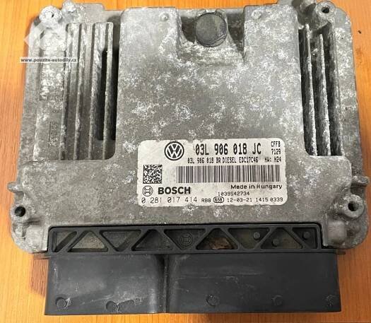 03L906018JC, Bosch 0281017414, řídící jednotka motoru CFFB 2.0TDi CR, VW Golf VI 5K Škoda Superb II 3T | Lykona Styl s.r