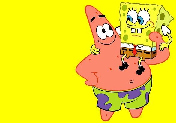 Patrick Star Carrying Cool Spongebob Squarepants Wallpaper