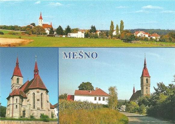 Mešno ok. bar. okr. Rokycany - Pohlednice místopis