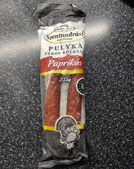 morčacia papriková klobása Pulyka Paprikás