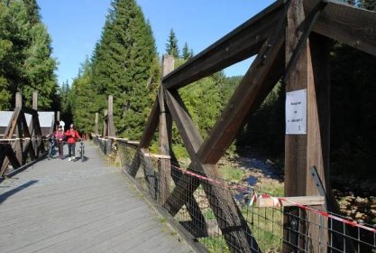 Hradlový most u Modravy bude kvůli rekonstrukci uzavřen, kanál zůstane přístupný