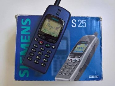 Mobilní "retro" telefon Siemens S25 - komplet balení pro sběratele - Mobily a chytrá elektronika