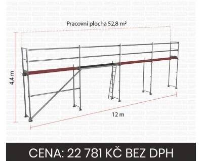 Kompletní sestava lešení Plettac PD70 - 52,8 m