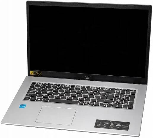 NOTEBOOK DO KANCELÁŘE 17 PALCŮ Aspire 3 A317-53 i3-1115G4 16GB DDR4 512 SSD WIN11 Úhlopříčka displeje 17.3"