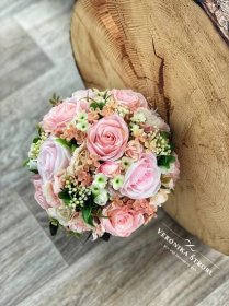 Svatební kytice - kulatá vazba
