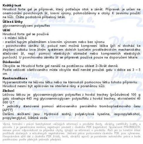 Hirudoid Forte gel 40g