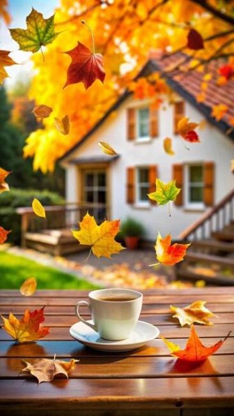 Pinterest | Foglie che cadono, Arte del caffè, Immagini