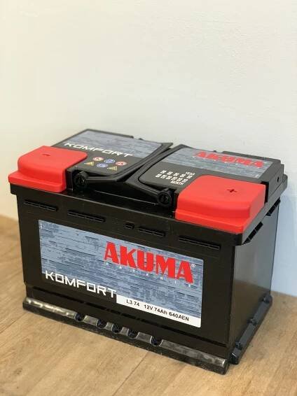 BATERIE AKUMA 12V 74Ah KOMFORT
