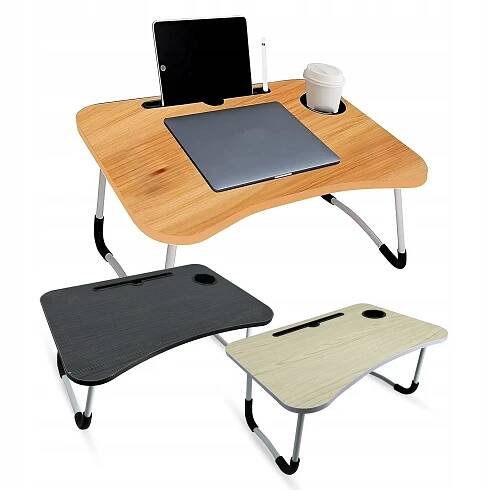 Skládací stolek pod notebook Praktický podstavec pro snídaňovou postel