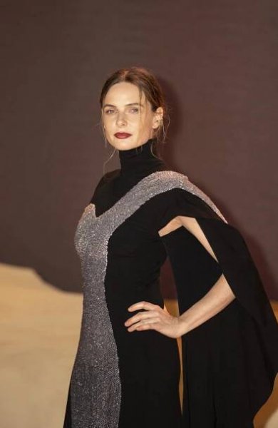 Rebecca Ferguson na londýnské premiéře filmu Duna: Část druhá