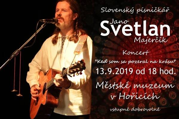 Koncert Jano Svetlana Majerčíka: Hořice