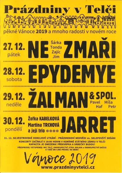 Vánoční prázdniny v Telči 04.09.2025 - 30.12.2019