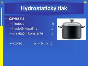 PPT - Hydrostatický tlak PowerPoint Presentation, free download - ID:843810