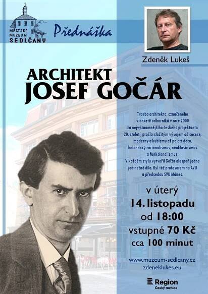 ZDENĚK LUKEŠ: ARCHITEKT JOSEF GOČÁR