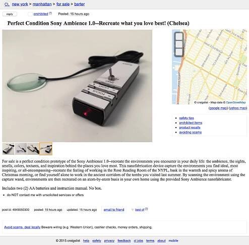 Craigslist For Barter — Extrapolation Factory