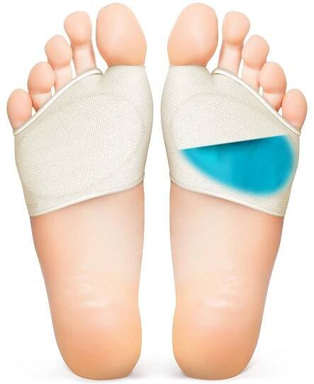 Metatarsal gelové podložky na nohy podpůrné vložky pánské koule na polštář Mortons Neuroma UK