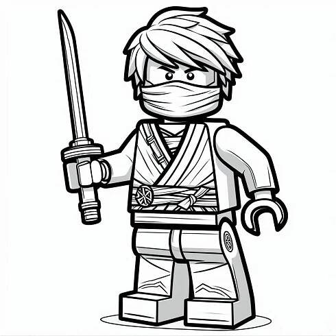 Omalovánka Ninjago strana 42