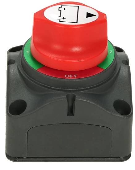 12V/24V Battery Switch Isolator Marine Car RV Boat Switch 4 Position 300 Amp US