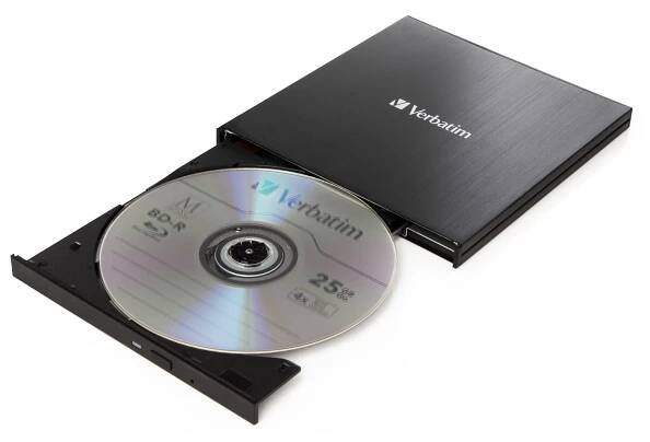 VERBATIM Blu-Ray Slimline Ultra HD 4K USB 3.2 Gen 1 (USB-C)
