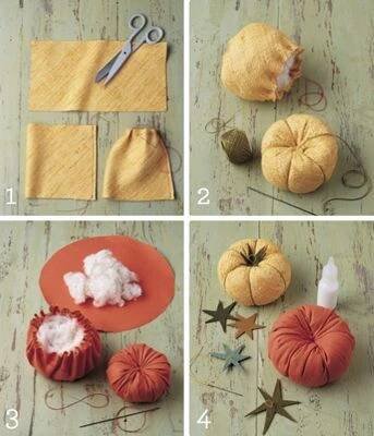 DIY Fabric Pumpkin Pincushion