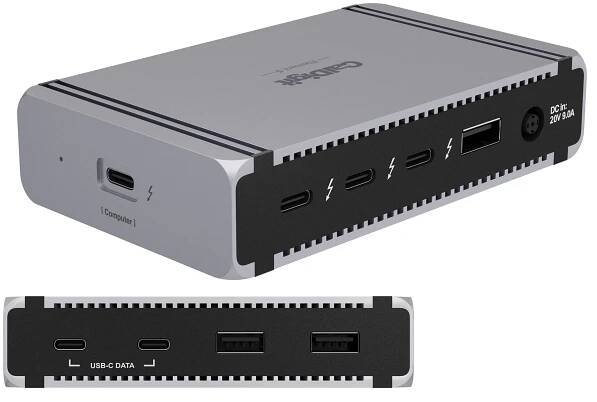 CalDigit Element 5 Hub ports view