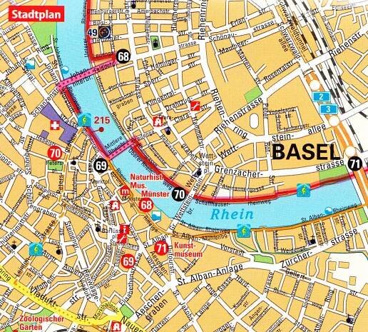 Rheinradweg Süd (Rýn) 1:75.000 průvodce na spirále ADFC | International Travel Maps CZ