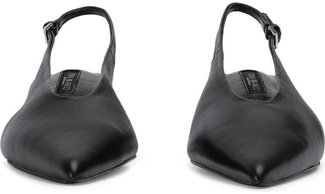 Tony Bianco Charlie Slingback Pointed Toe Kitten Heel Pump, Alternate, color, Black Nappa