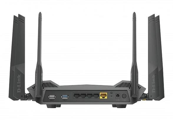 D-Link DIR-X5460 router zapojený do sítě Gigabit Ethernet Černá