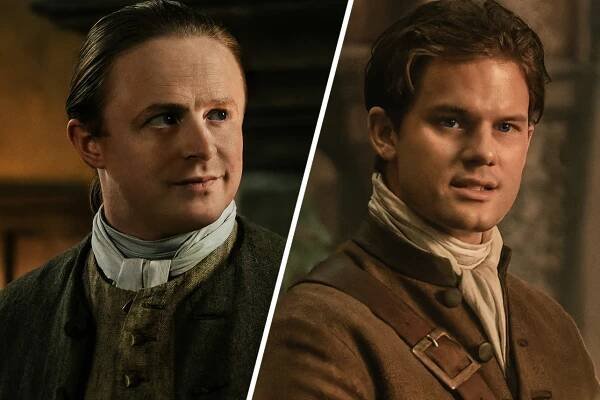 Ned Gowan (Conor MacNeill) and Henry Beauchamp (Jeremy Irvine) in 'Outlander: Blood of My Blood'