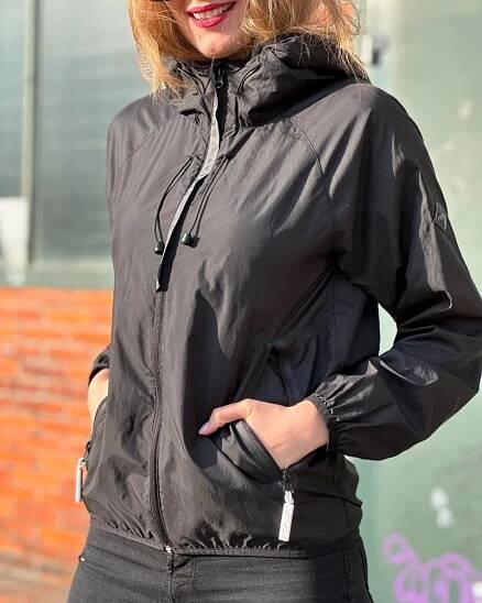 Bunda dámská Replay Chaqueta šusťáková černá