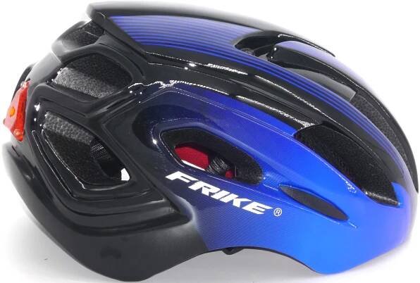 FRIKE A5 LED cyklistická helma modrá/černá M/L