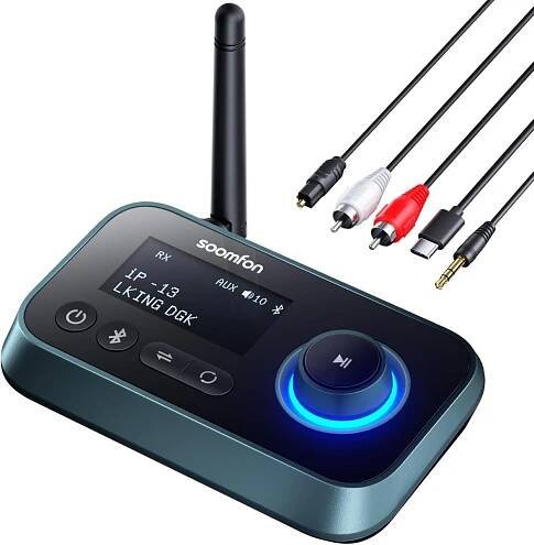 SOOMFON Bluetooth vysílač pro TV 3 v 1, - Elektro