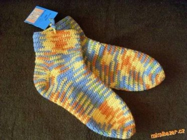 Háčkované ponožky metodou ve čtyřech krocích