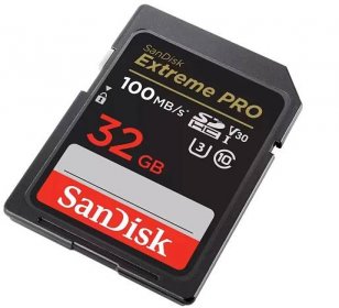 SanDisk Extreme PRO SDHC 32GB 100MB/s UHS-I U3 Class 10 (SDSDXXO-032G-GN4IN) | TSBOHEMIA.CZ