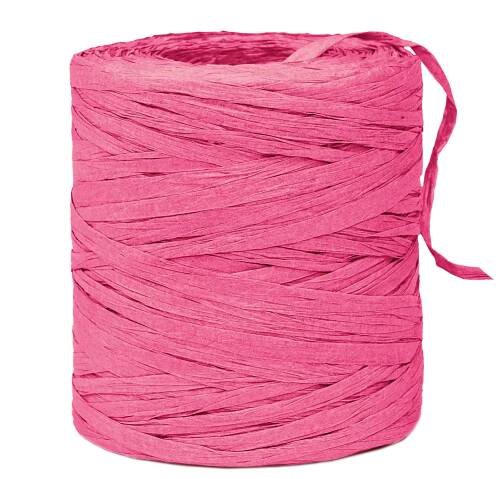 Geschenkbast "Raphia Paper" Pink, 5mm x 200m