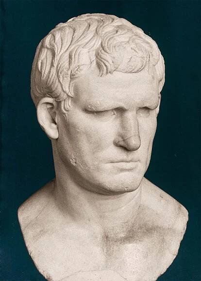 A bust of Marcus Vipsanius Agrippa