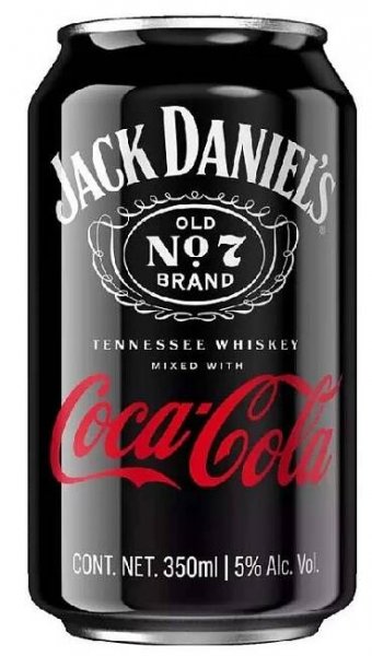 JACK Daniels + cola-cola 5% 0,33 plech - | JASO