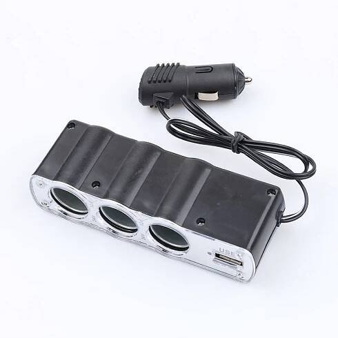 Rozbočovač do autozapalovače s USB nabíječkou