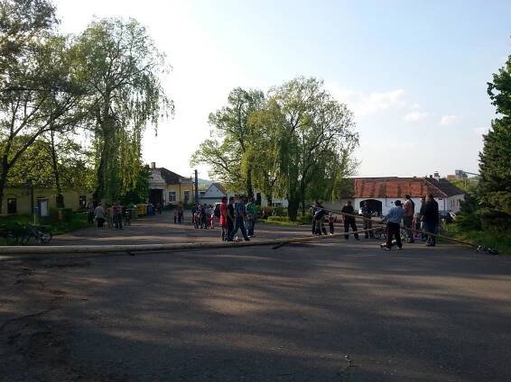 Stavění máje Smrkovice 2014