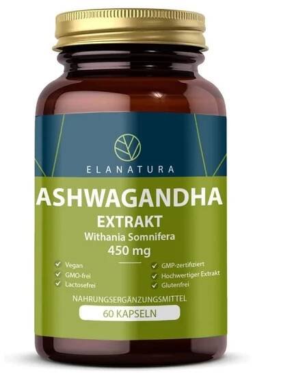 ashwagandha extrakt 450 mg elanatura