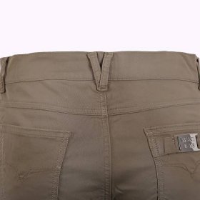 Versace - Cotton Stretch Skinny Trousers Beige 38