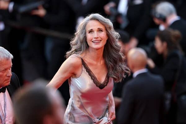 Andie MacDowell at the Case 137 red Carpet at Cannes on May 15