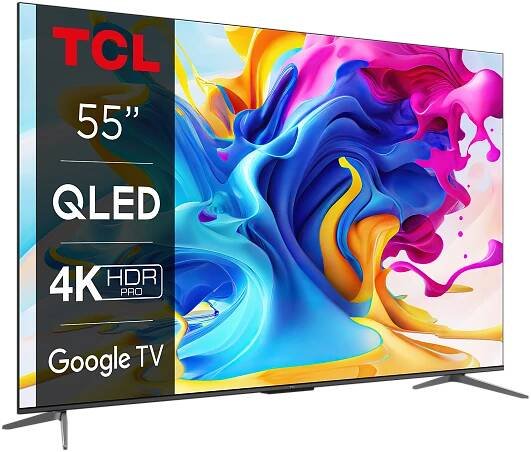 TCL TV 55" Qled GoogleTV DVB-T2/C/S2 H.265 HEVC | smdledzarovky.cz