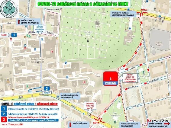 Ve vinohradské nemocnici vzniklo nové očkovací centrum. Kapacitu má až 1440 lidí denně