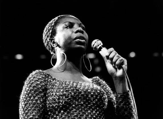 Nina Simone performs live on stage at Newport Jazz Festival, 1970