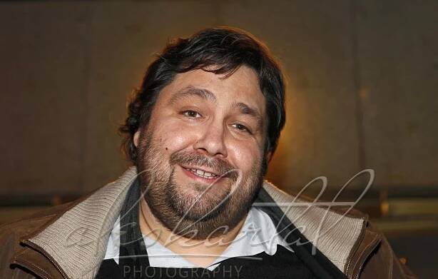 Moderátor Lubo Xaver Veselý na filmovém párty v klubu Óèko dne 20.3.2009 - Aleš Kartal ~ profesionální fotograf