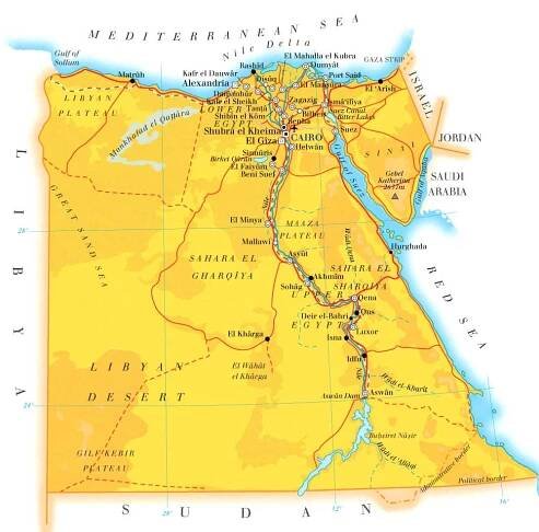 Maps of Egypt | Map Library | Maps of the World