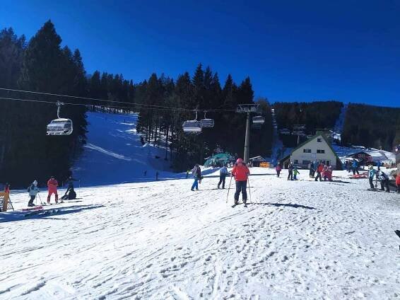 Ski centrum Říčky v Orlických horách.