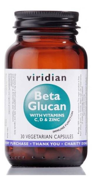 VIRIDIAN Beta Glucan 30 kapslí